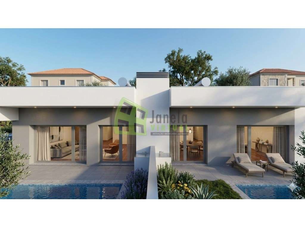 Moradia Geminada Térrea T3 com Piscina em Construção | Fernão Ferro-5