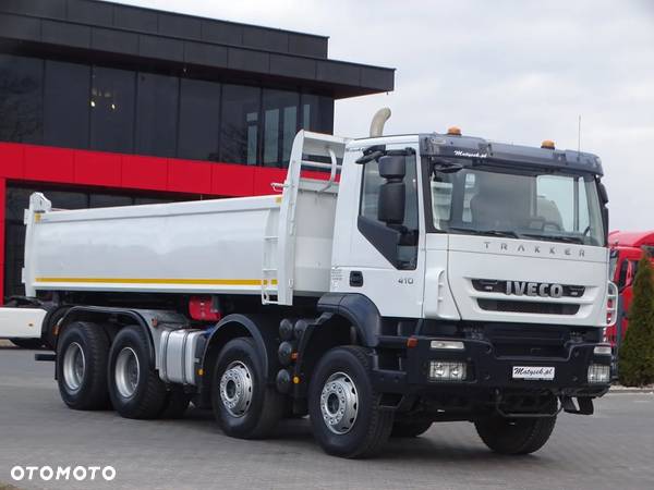 Iveco TRAKKER 410 / 8X4 / 2 STRONNA WYWROTKA / HYDROBURTA / AUTOMAT / 17 TON ŁADOWNOŚCI / 2008 rok - 27