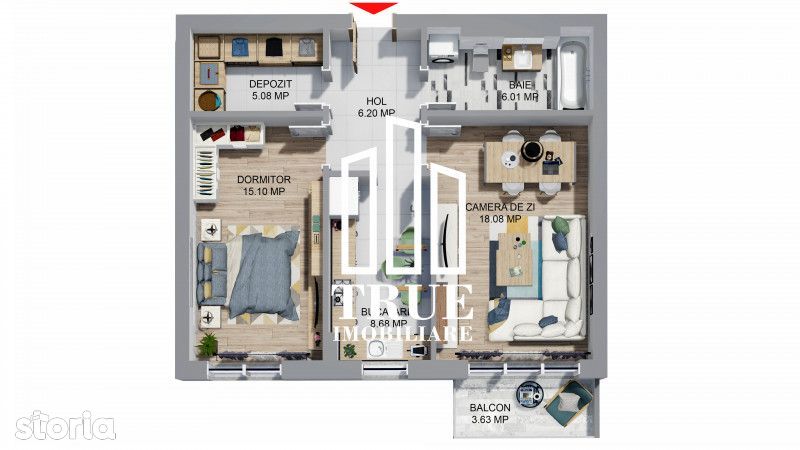 Apartament de vânzare 59.15m², în complexul Maurer Residence!