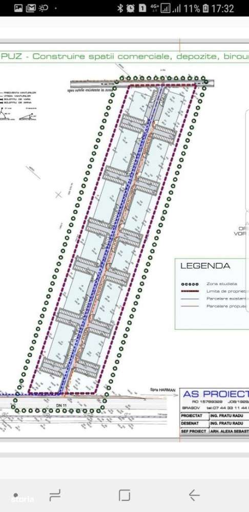 Teren pentru HALE, SHOWROOM. Curs autorizare. Acces DN 11, langaStabi - Imagine principală: 1/4