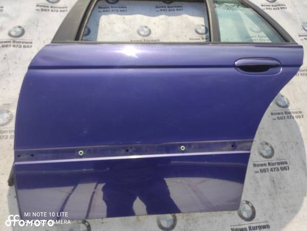 BMW E39 Kombi Drzwi Lewe Tylne Tył Velvet Blue - 2