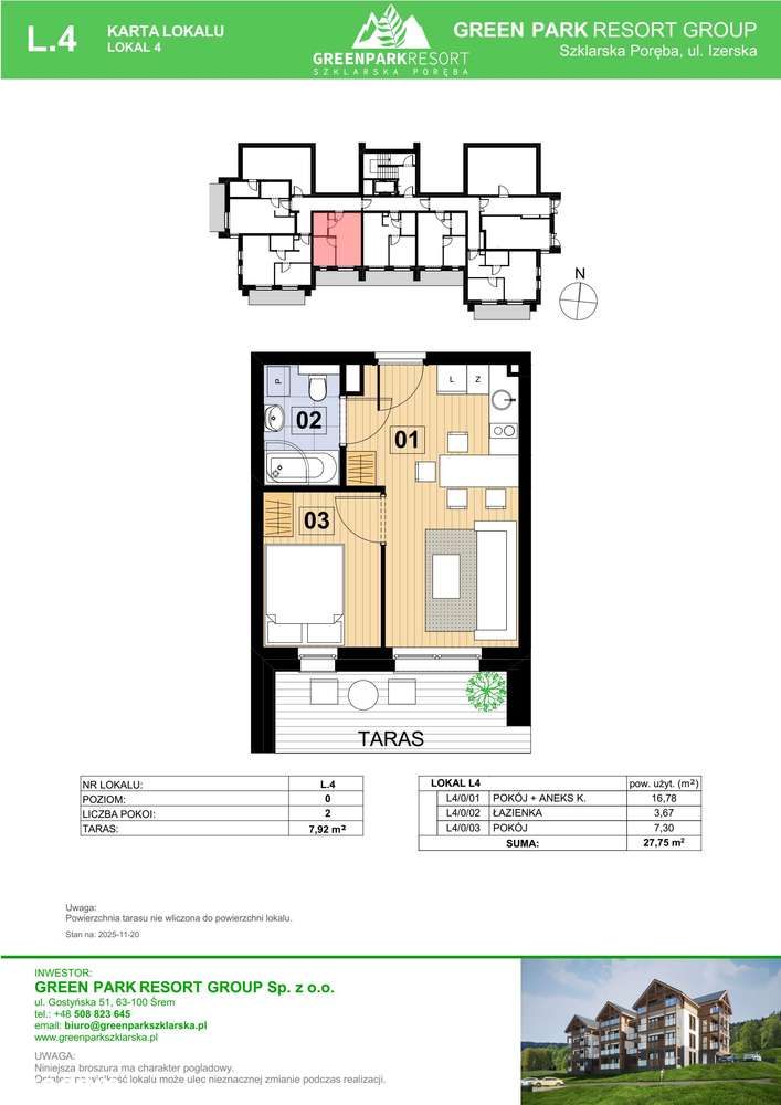 2-pokojowe mieszkanie 27m2 Bez Pośredników - Pełny obrazek: 2/7