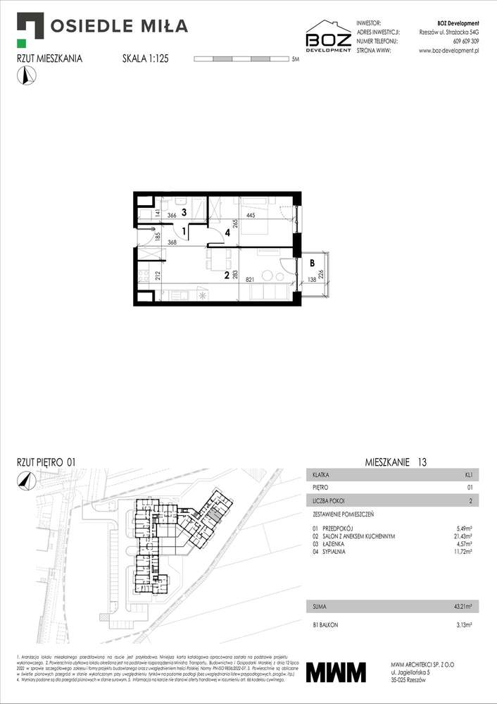 Nowe mieszkania 2 pokoje z balkonem, Strażacka 54G - Pełny obrazek: 5/10