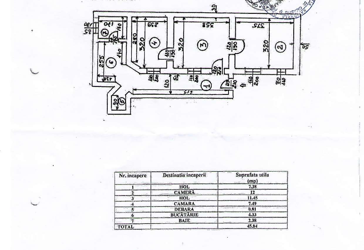 Vanzare 2 camere | Str. Coltei | Parter | 45 mp | Fara risc seismic - Imagine principală: 2/13