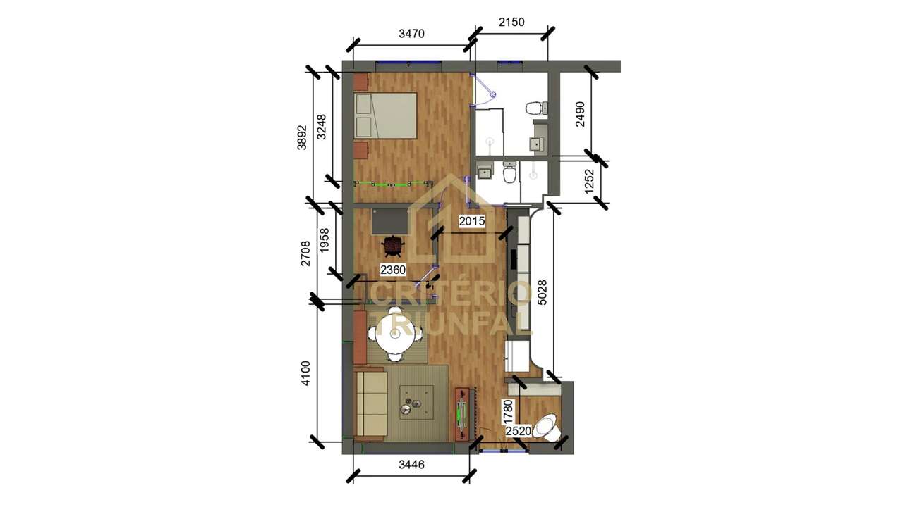 Apartamento T1+1 em Baltar-5