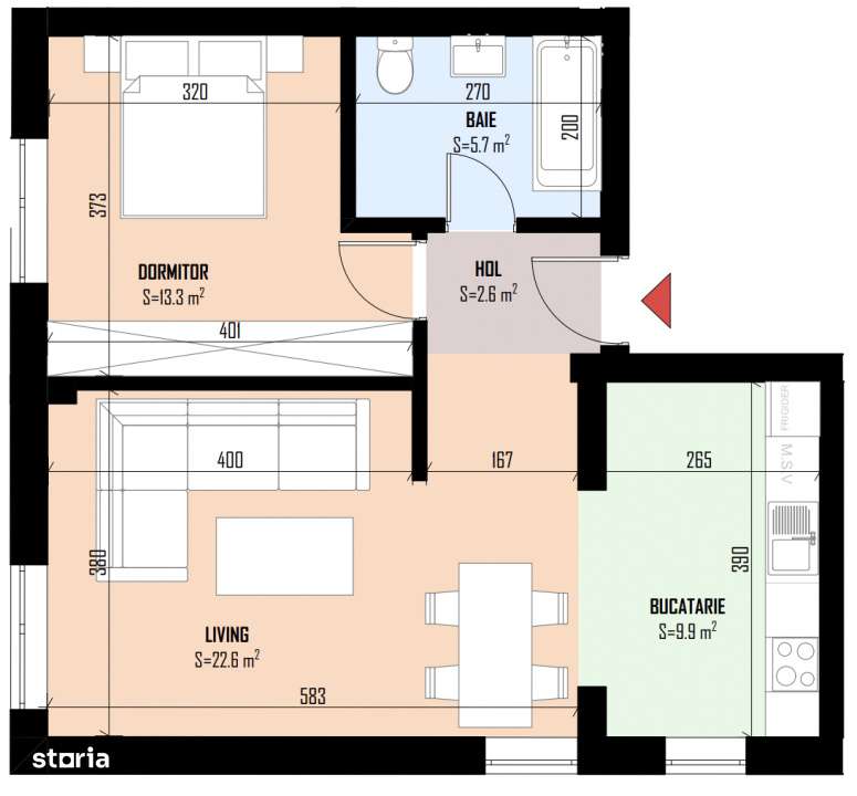 2 Camere | Bragadiru | Soseaua Alexandriei | Bloc Nou | - Imagine principală: 4/17