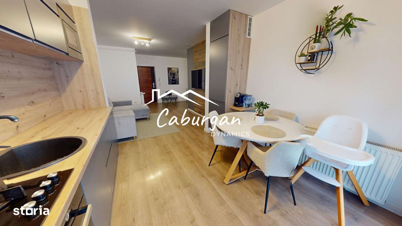 Ap cu 3 camere, 60mp utili, mobilat, etaj 2/8, bloc cu lfit, parcare - Imagine principală: 1/11