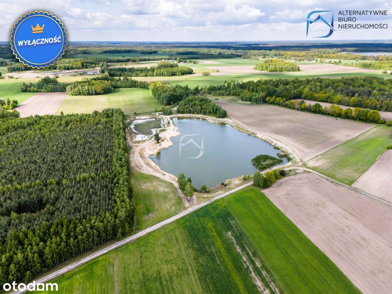 Grunt ze stawem-4,65ha-blisko jezior-gm.Uścimów - Pełny obrazek: 5/18