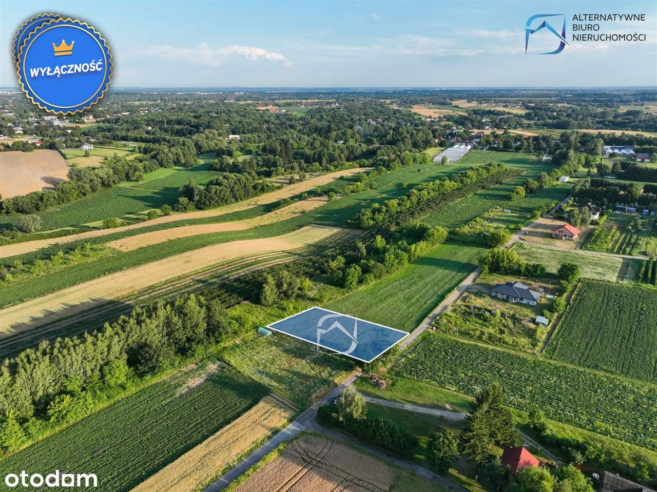 Działka budowlana Dąbrowica Gm. Jastków - Pełny obrazek: 1/13