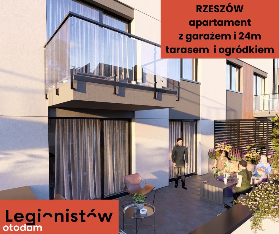 RZESZOW/Apartament/64m/garaz/taras/ogródek