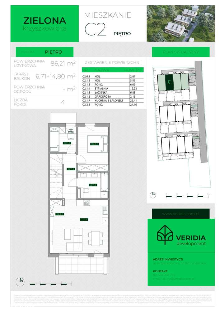 Zielona Krzyszkowicka - mieszkanie C2 - Pełny obrazek: 5/12