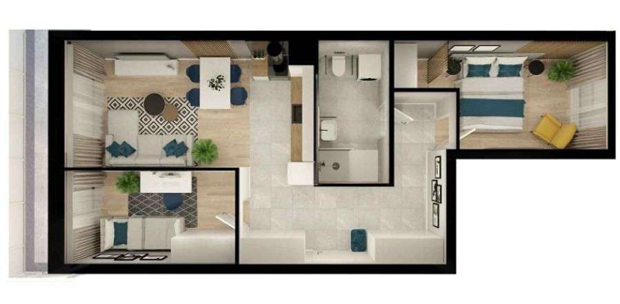 Nowe > 3 pokoje > 56,14 m2-0