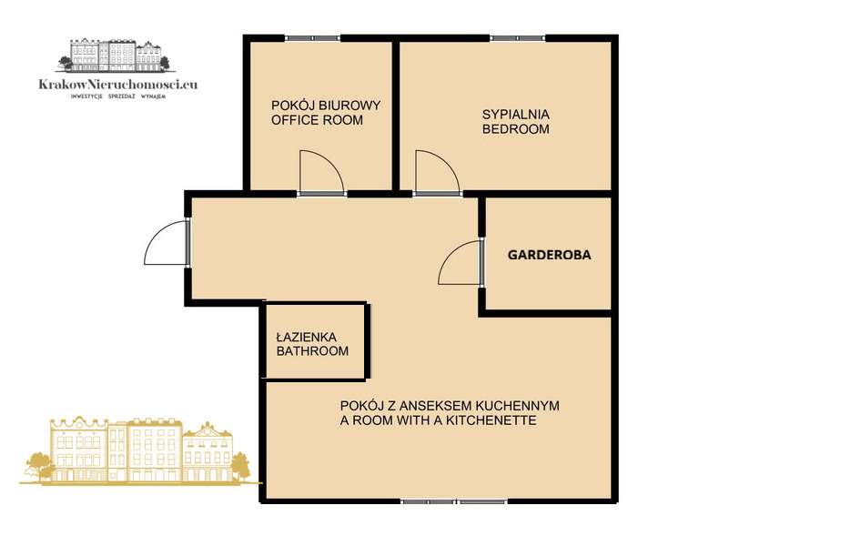 3pok|Chełmońskiego|78m2|Bronowice|Garaż|Garderoba-13