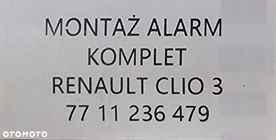 NOWY ORYGINALNY ZESTAW KOMPLET ALARM RENAULT CLIO III - 7711236479 - 11