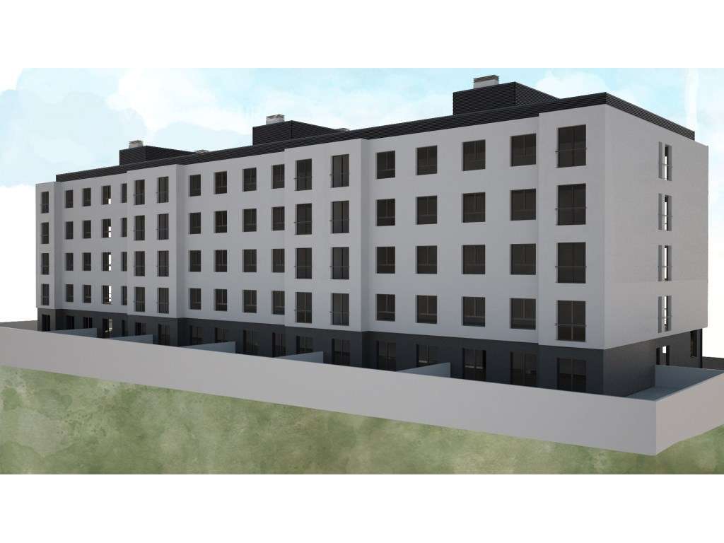 Apartamento T2 novo com garagem 2 viaturas e terraço no Sobralinho-16