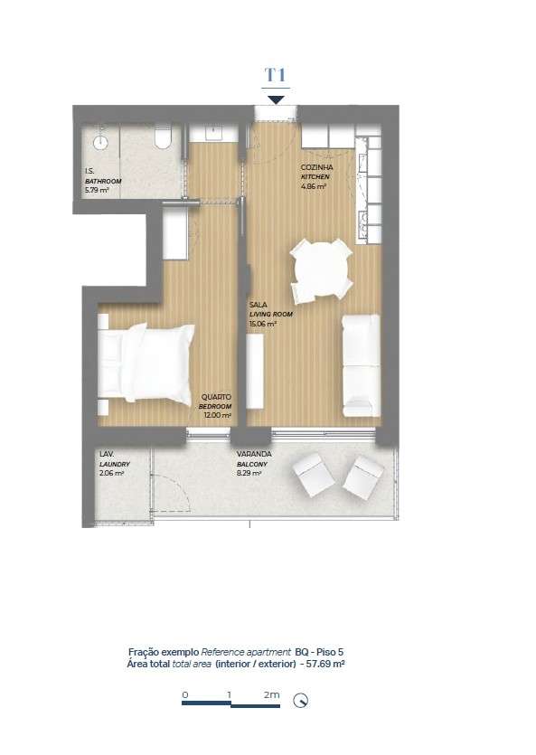 T1 em construção | Varanda | Garagem no Porto-16