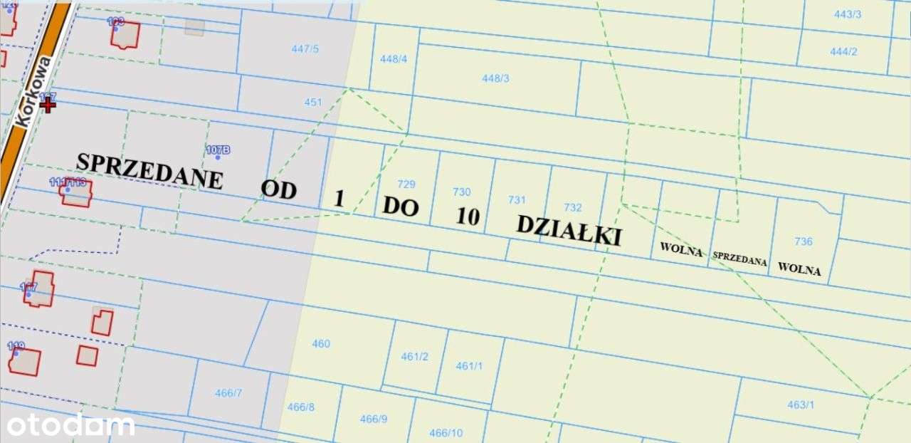 Działka budowlana 1076 m2, Błeszno-3