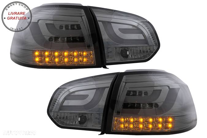 Stopuri LED VW Golf 6 VI (2008-2013) Tube Light Bar Fumuriu- livrare gratuita - 12