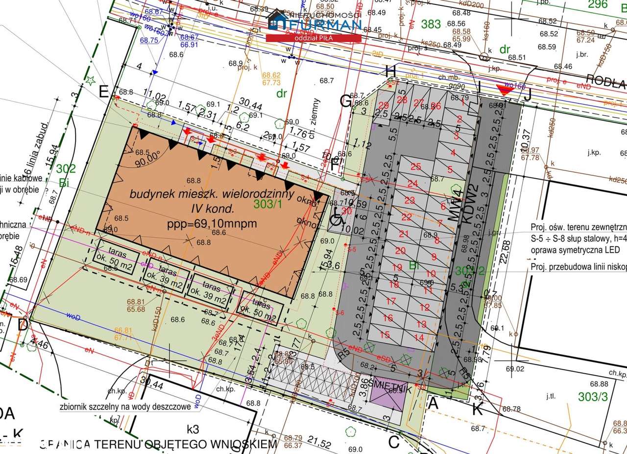 Mieszkanie na sprzedaż, Piła, 3 pokoje - Pełny obrazek: 5/5