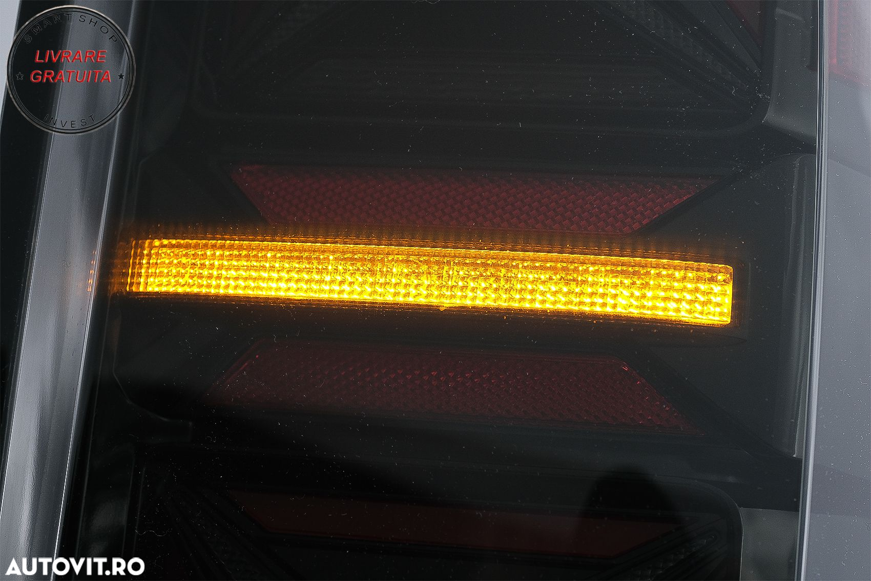 Stopuri LED VW Amarok (2010-2020) Semnal Secvential Dinamic Fumuriu- livrare gratuita - 10