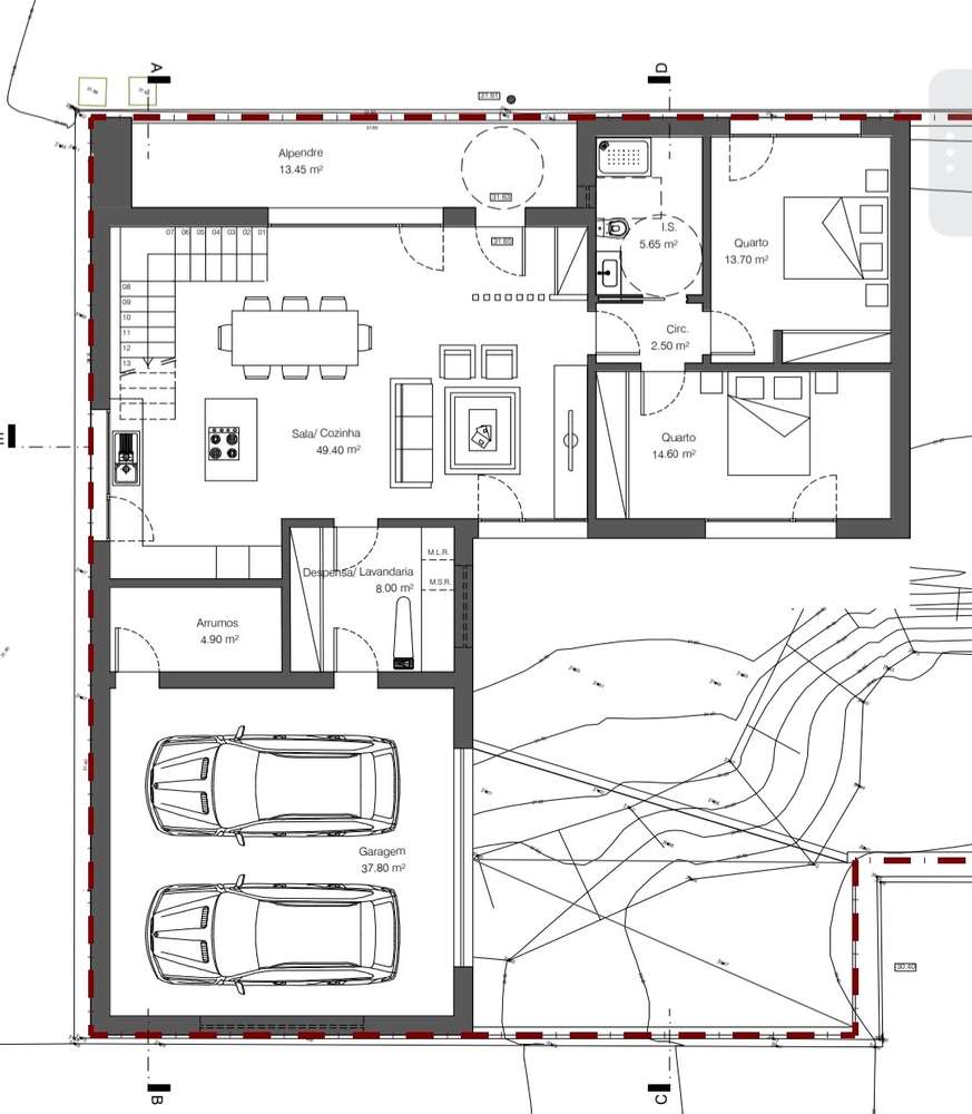 Lote Urbano com Projeto Aprovado para Moradia V4 !-5
