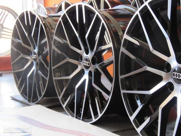 Jantes Look Audi R8 20 x 9 et 35 5x112 Pretas + Polidas - 7