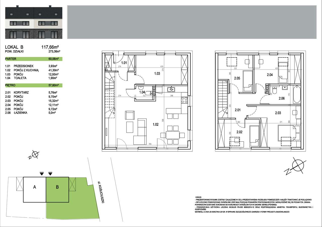 Bliźniak z dużym ogrodem w Iwinach - Pełny obrazek: 3/8