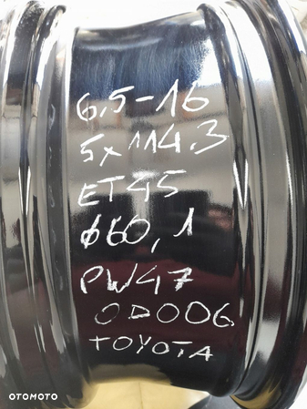 Felga aluminiowa Toyota OE YARIS PW4570D006 6.5" x 16" 5x114.3 ET45 - 5