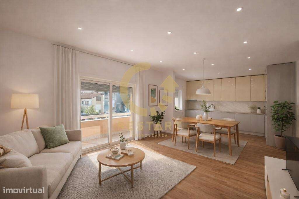 T3 em Águas Santas com 3 frentes, totalmente renovado com muita lumino-4