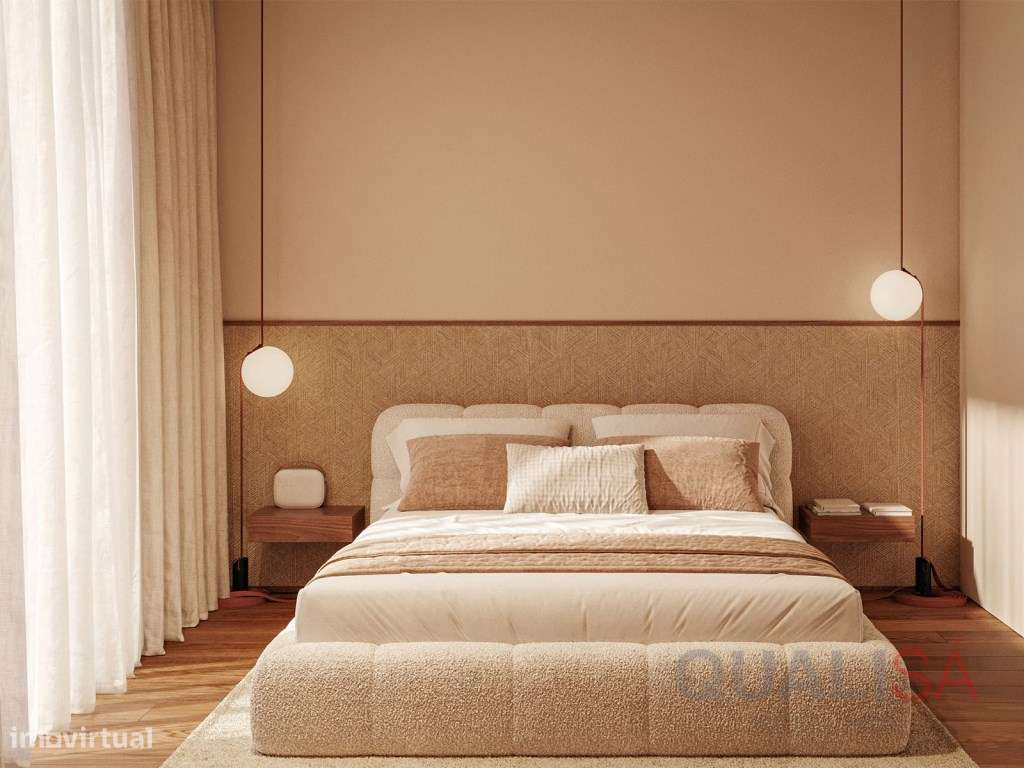 Apartamento T1 novo com varanda em empreendimento de luxo no centro...-3