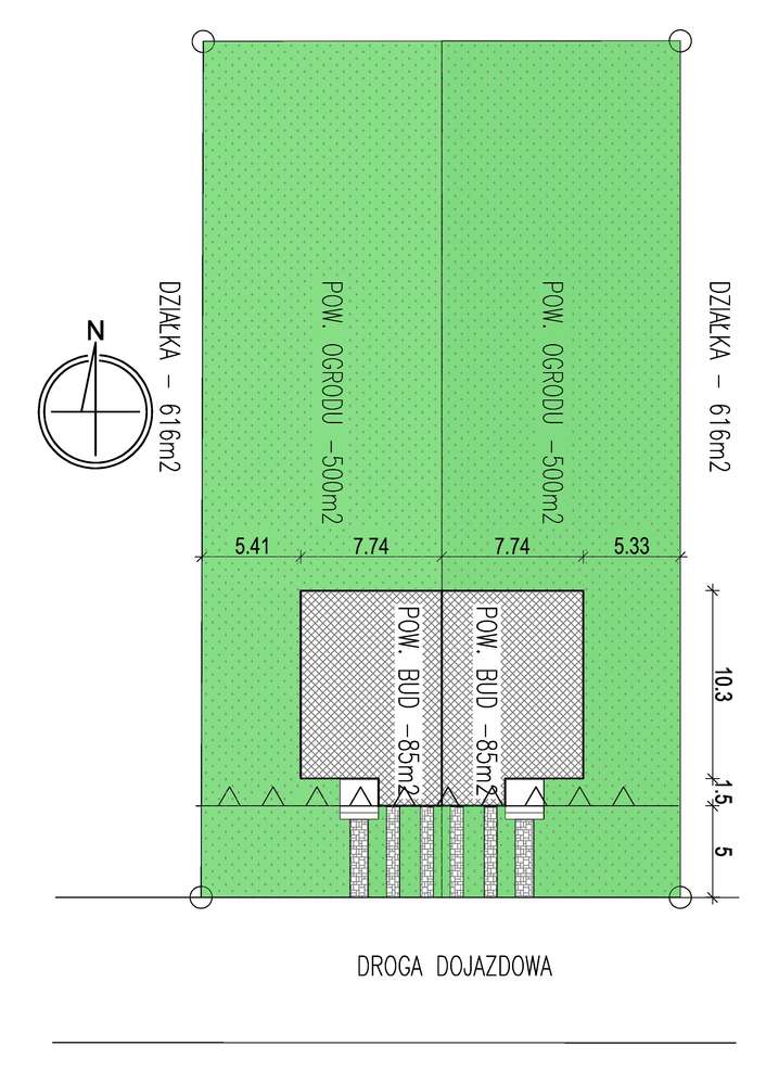 Przestronny bliźniak, na dużej działce.-9