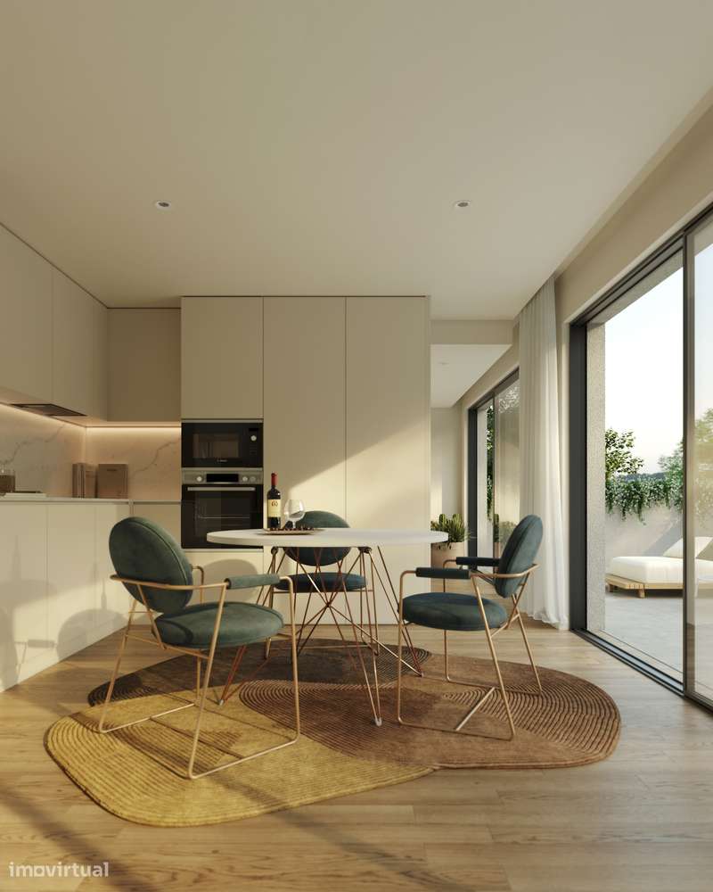 Apartamento T2 com varanda, garagem  junto Linha Metro V N Gaia-17