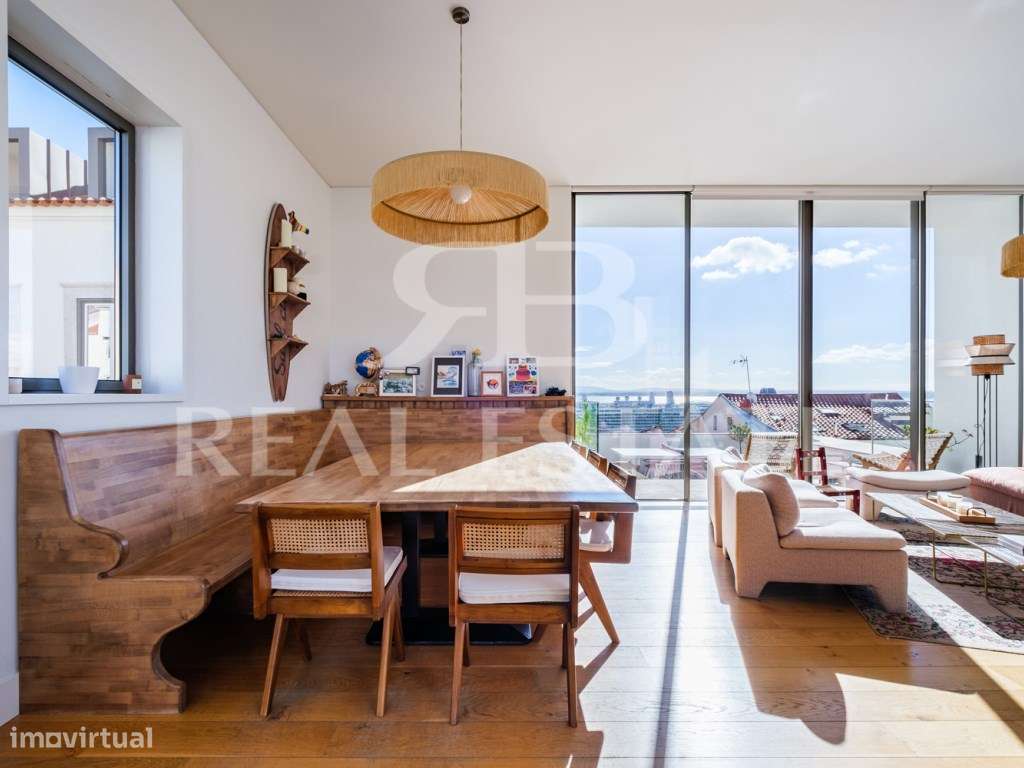 T3 duplex com VISTA + TERRAÇOS + PISCINA + GARAGEM em São Vicente -... - Grande imagem: 5/38