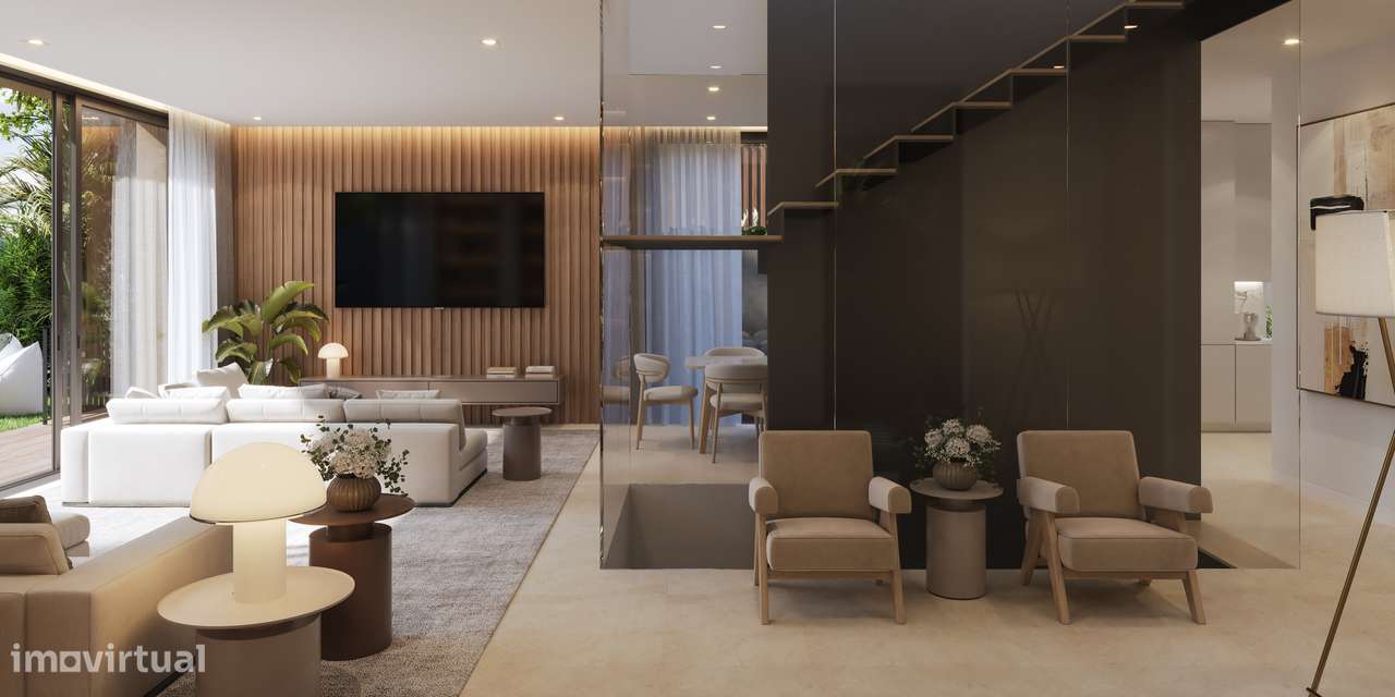 Moradia T4 com piscina, garagem e vista jardim e serra-24