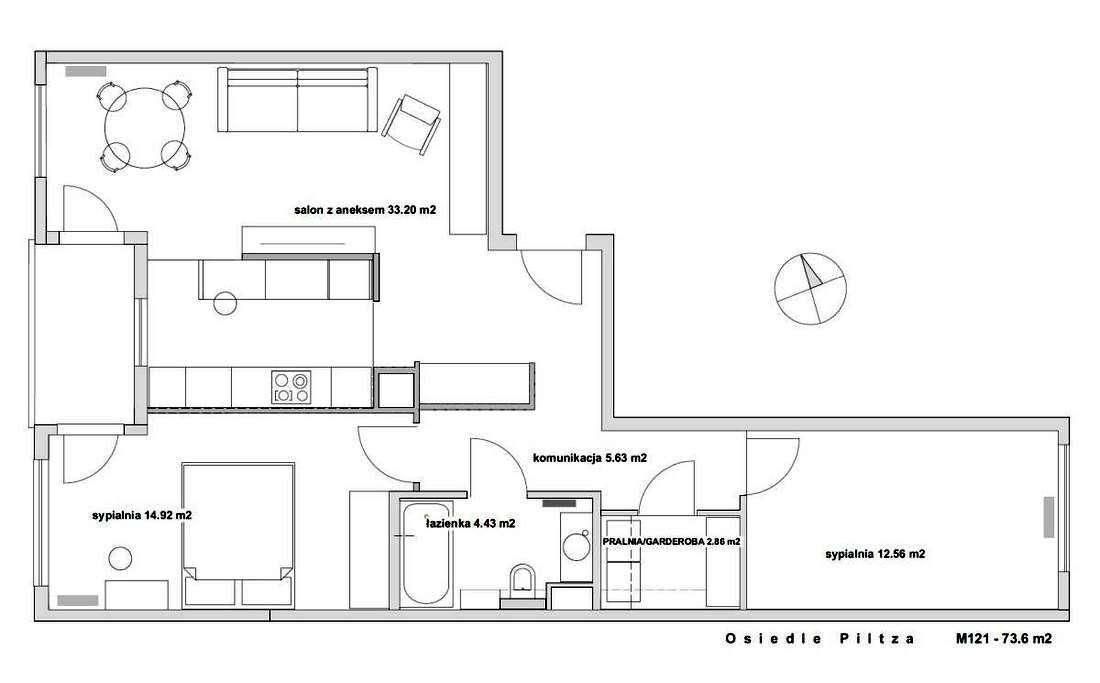 Przepięknie urządzone, bardzo funkcjonalne mieszkanie 3 pokojowe.-15
