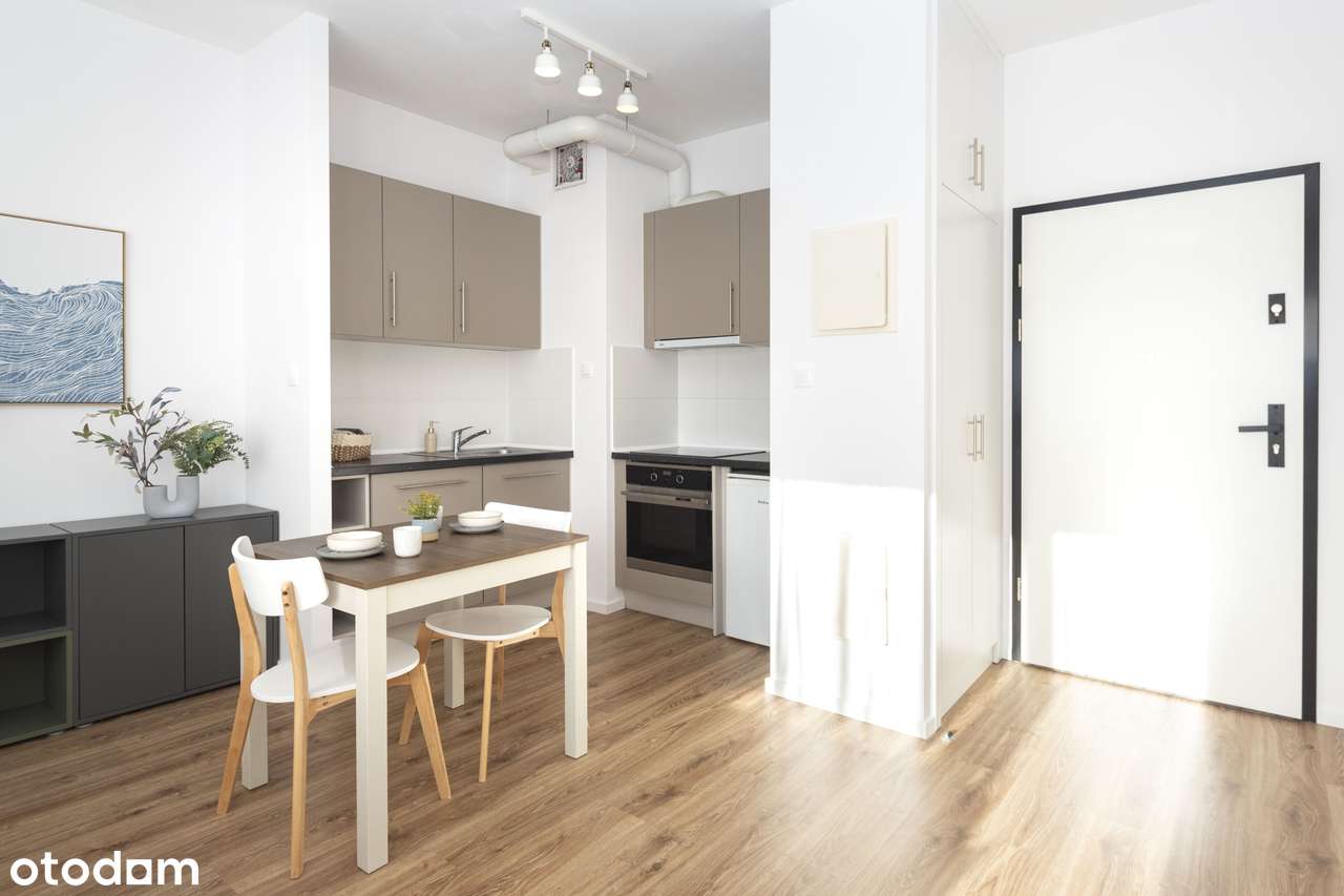 Jasne studio z kącikiem sypialnym obok UEK, bez prowizji, Rabat - Pełny obrazek: 4/11