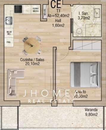 Apartamento T1 - Valley Place, Forca, Aveiro-7