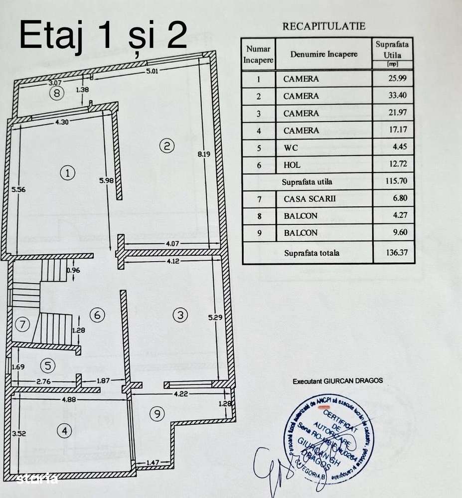Vila de vanzare - DS+P+2E+M - Cotroceni-6