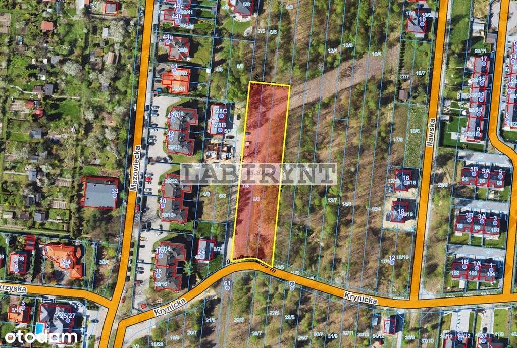 Parkitka, Krynicka, 3578m2, szerokość 28m lub 39m-2
