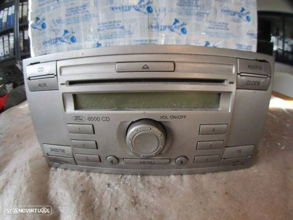 Radios 6M2T18C815AF FORD S MAX 2006 2.0TDCI 140CV 5P CINZA ORIGINAL SINGLE CD-GGDS - 1