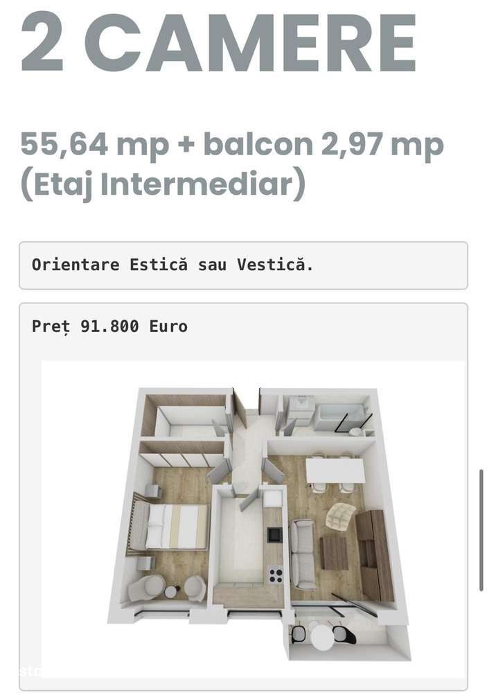 2 camere Urusagului, 91800 euro - Imagine principală: 1/1