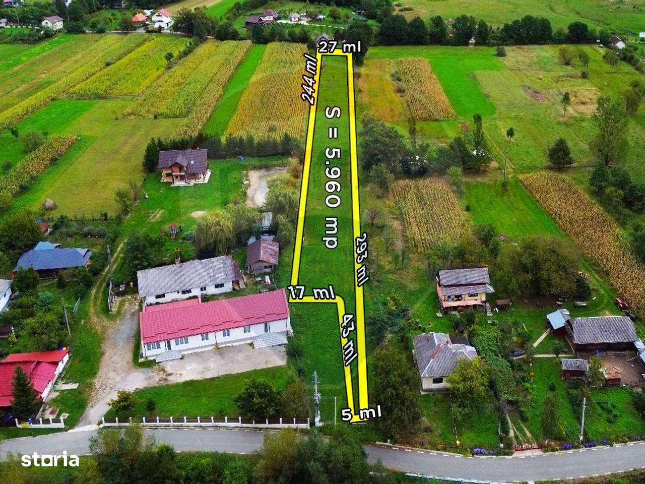 Teren de vânzare 5,960mp Unguras - Imagine principală: 4/4