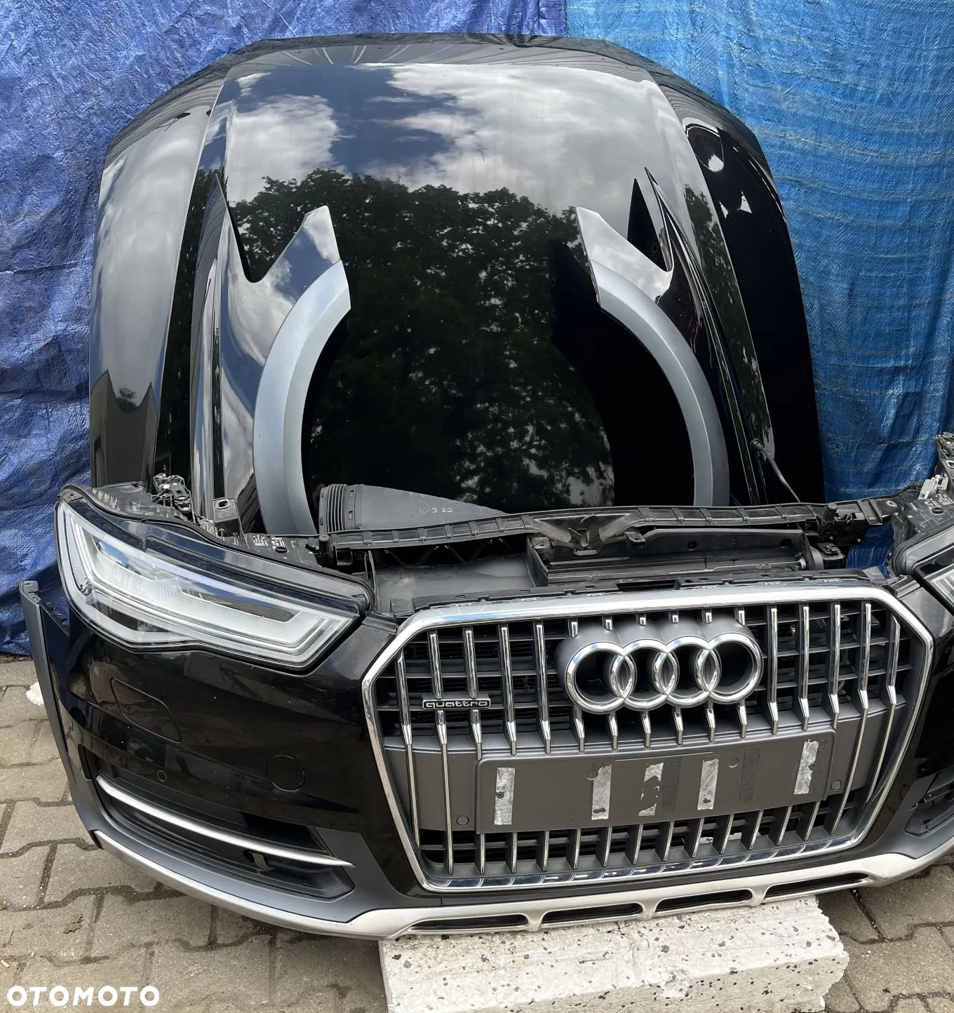 KOMPLETNY PRZÓD AUDI A6 C7 ALLROAD MASKA BŁOTNIK ZDERZAK LY9T - 1