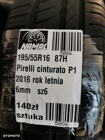 1x pirelli cinturato p1 195/55r16 opona letnia 2016 6mm 5086 - 7