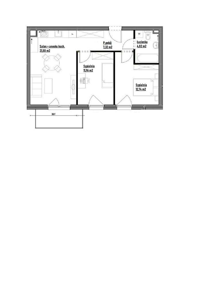 Świetny układ* Przestronny salon*Zielona i cicha okolica* ENG - Pełny obrazek: 4/4