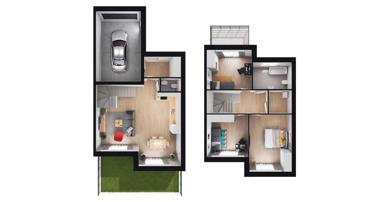 4-pokojowy dom 112m2 + ogródek Bez Prowizji - Pełny obrazek: 2/8