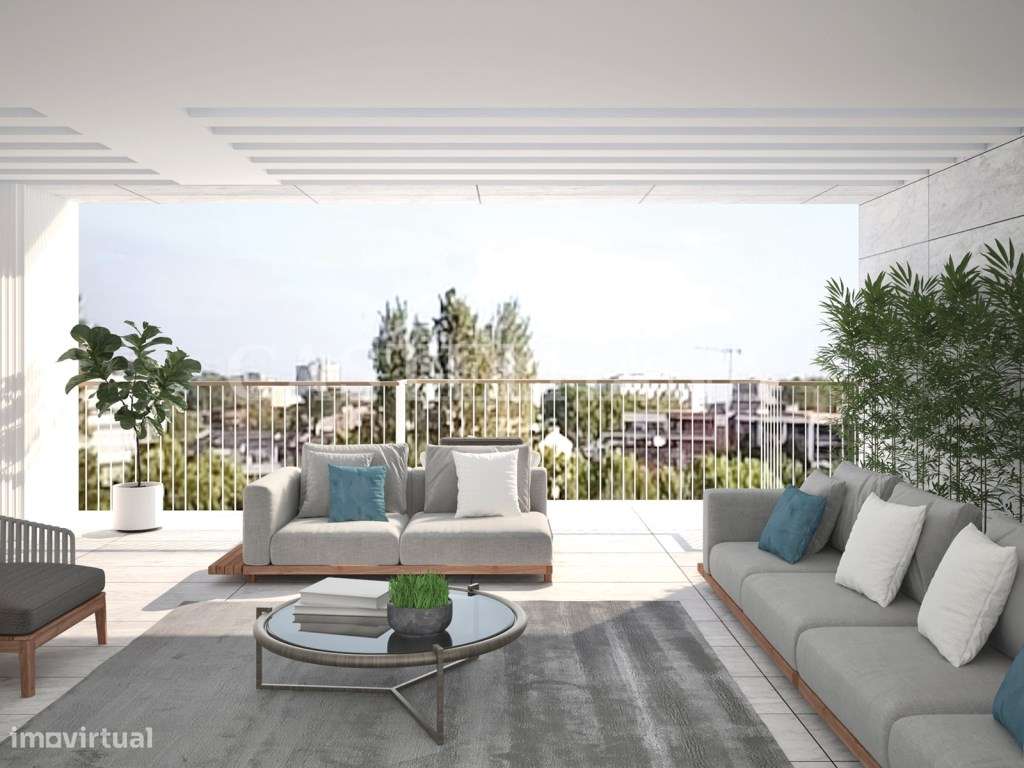 Apartamento T3 com varanda em novo empreendimento em Matosinhos - Grande imagem: 3/79