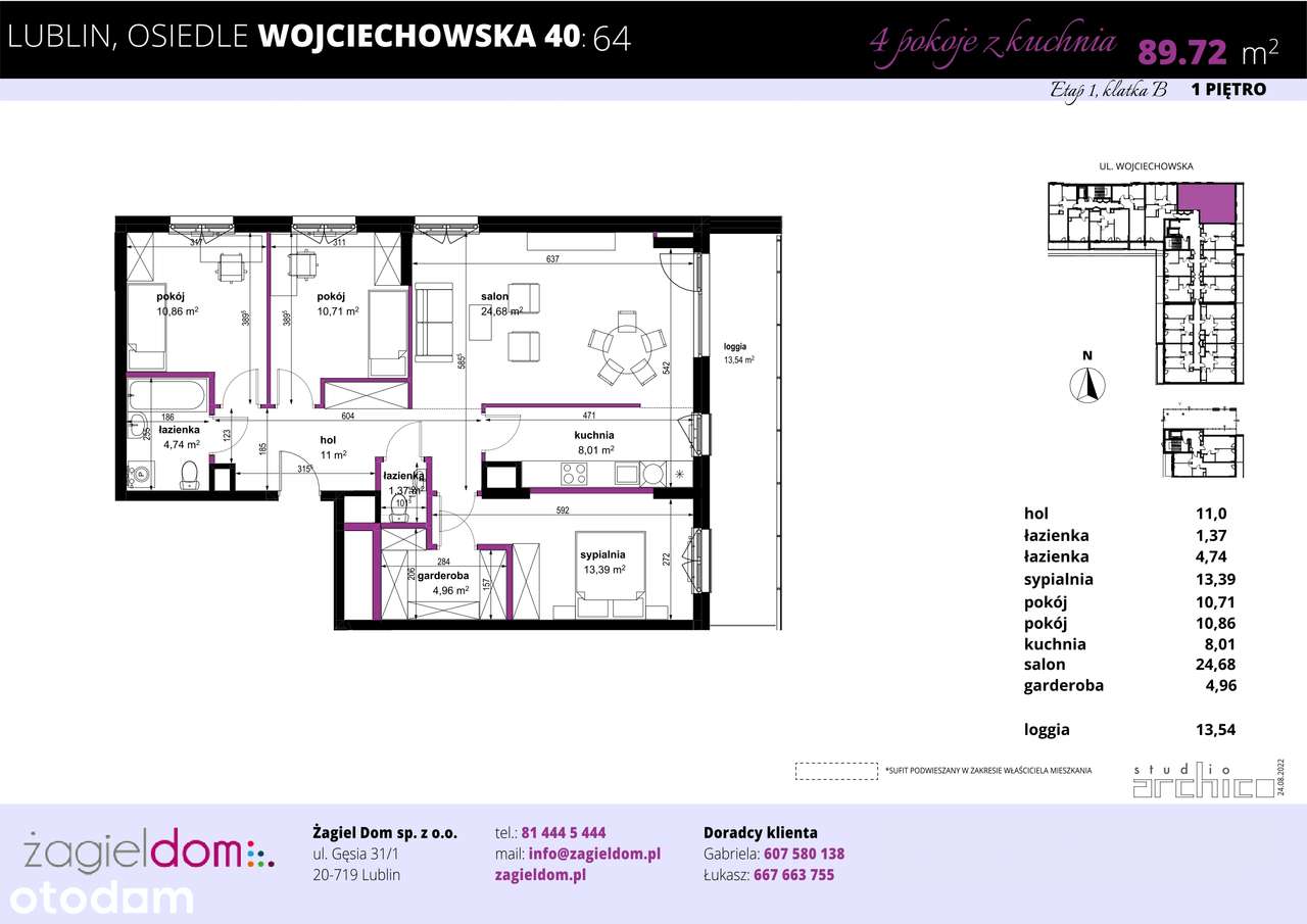 Wojciechowska Square | mieszkanie 64 - Pełny obrazek: 2/8
