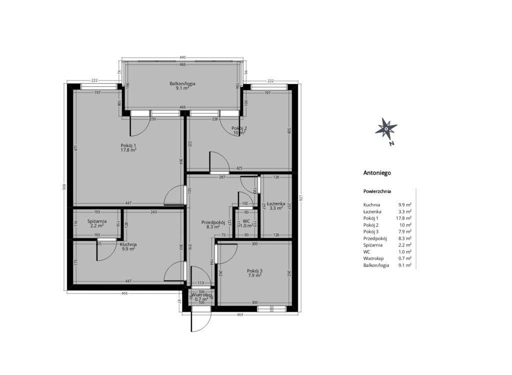 !!-OKAZJA-3pok-65m2-RYNEK-ROZKŁAD-MEDIA MIEJSKIE-WINDA-BALKON-TARAS-!! - Pełny obrazek: 3/18