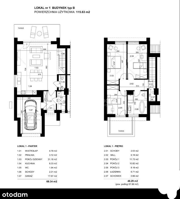 Dom 115m2 - 668 tys - sierpien 2024